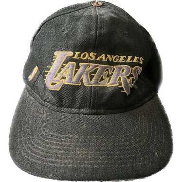 sports specialties, Accessories, Vintage La Lakers Nba Sports Specialties  Black Dome Motion Script Snapback Hat