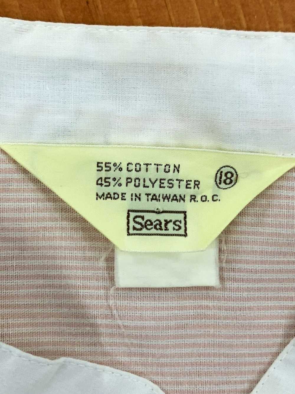 Vintage Vintage Sears 1990s Bibbed Pin Stripe But… - image 3