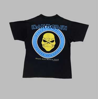 Band Tees × Vintage Vintage Iron Maiden Brave New… - image 1