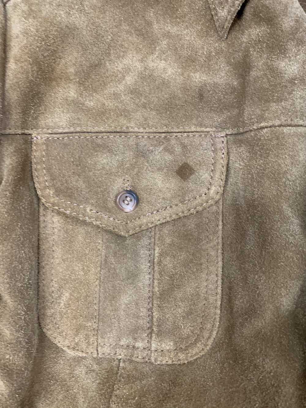 Leather Jacket × Vintage Vintage 1970s Suede Leat… - image 2