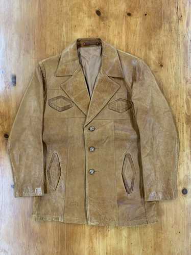 Leather Jacket × Vintage Vintage 1970s Lambskin Le
