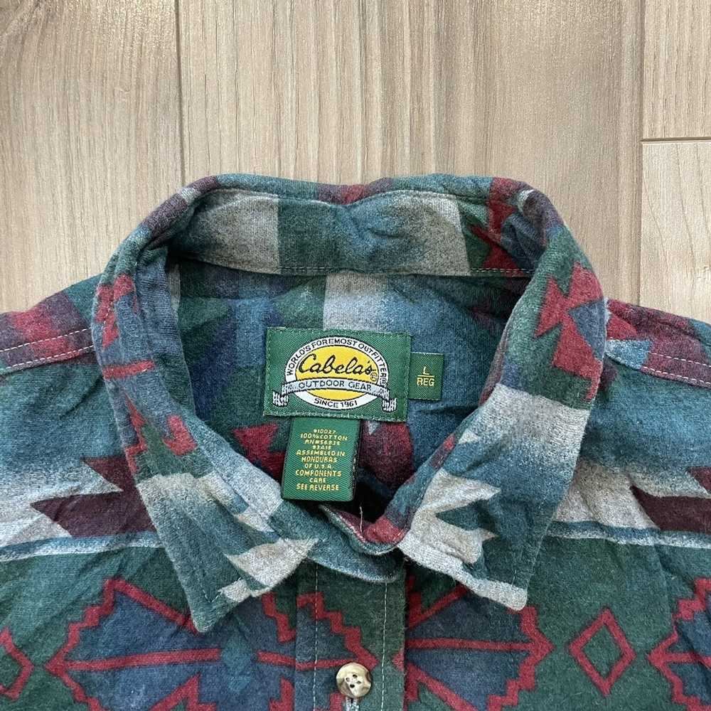 Cabelas × Vintage Vintage Cabela’s Aztec Pattern … - image 3