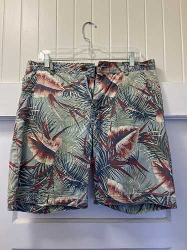 Cpo Vintage Tropical Print Shorts