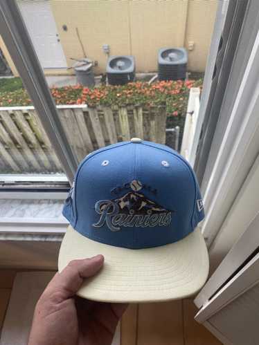 New Era Mens MILB Tacoma Rainiers 5950 Blue Authentic Home Hat