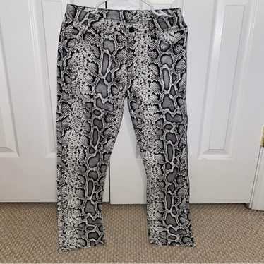 Zara Snakeskin Trousers - Gem