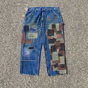 Custom Jeans boro / Upcycled Jeans 