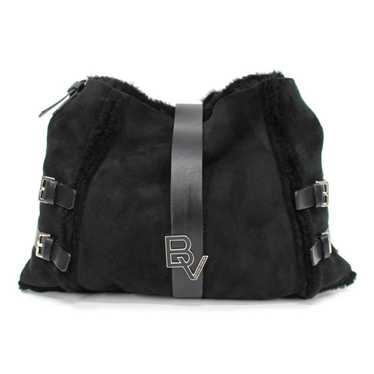 Bottega Veneta Bottega Veneta Black Sherpa Suede … - image 1