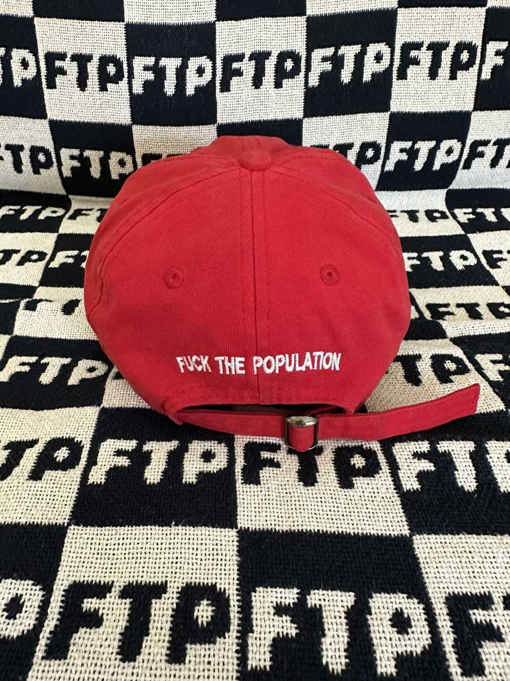 Fuck The Population FTP RED ARCH HAT - image 2