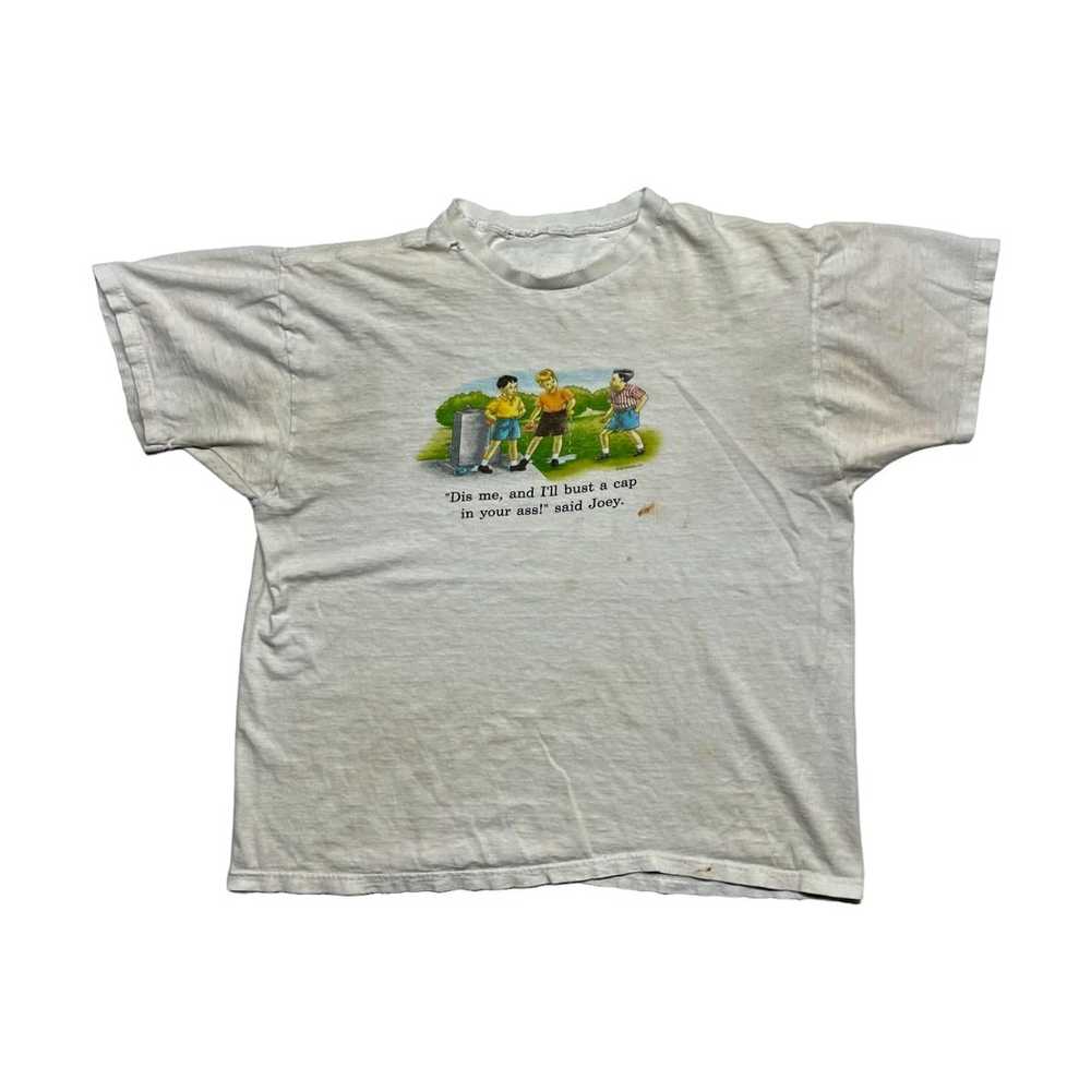 Art × Vintage 2000s Dick & Jane Funny Tee - image 1