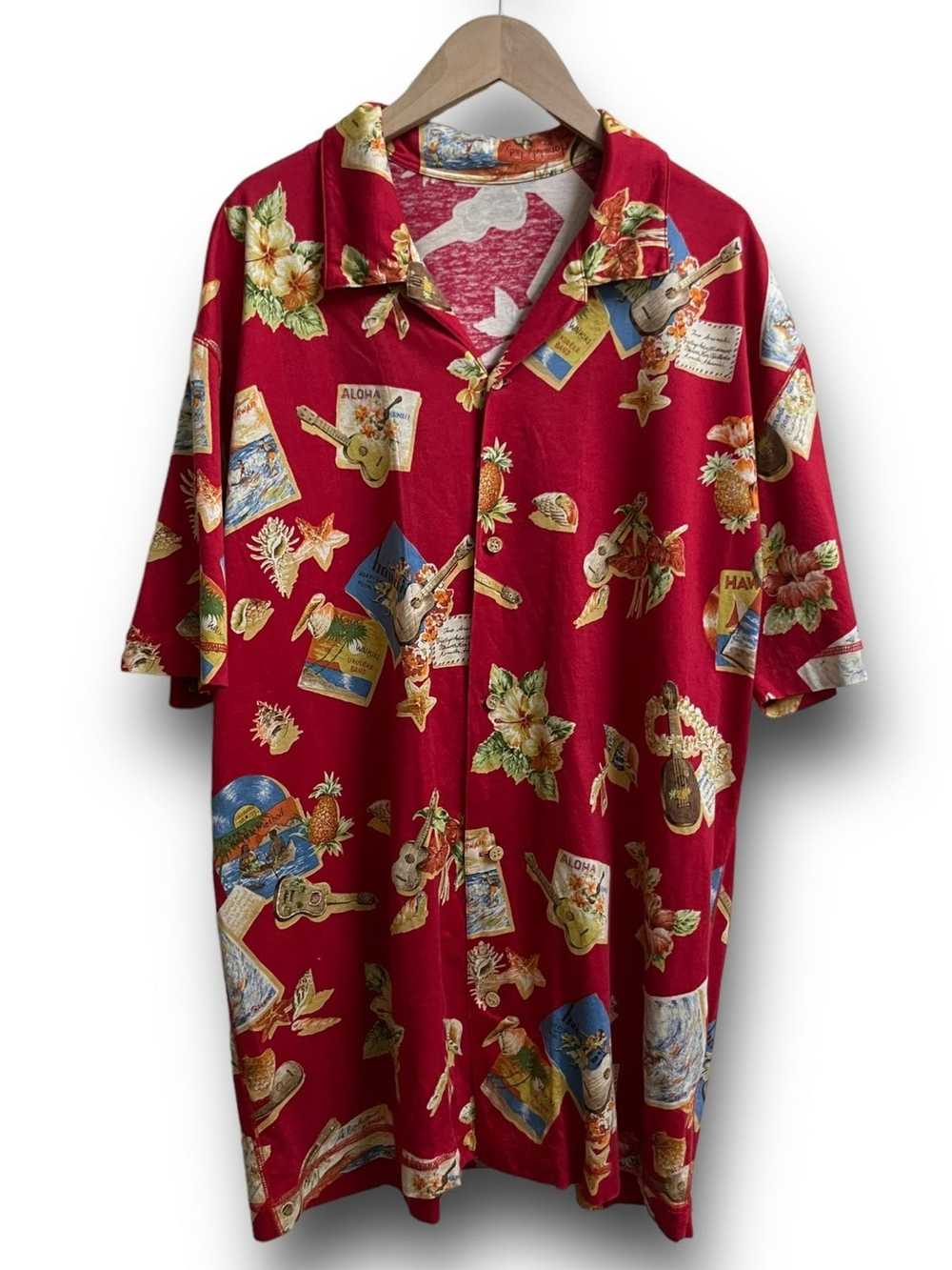 Hawaiian Shirt × Japanese Brand Papas Hawaiian Shirt - Gem