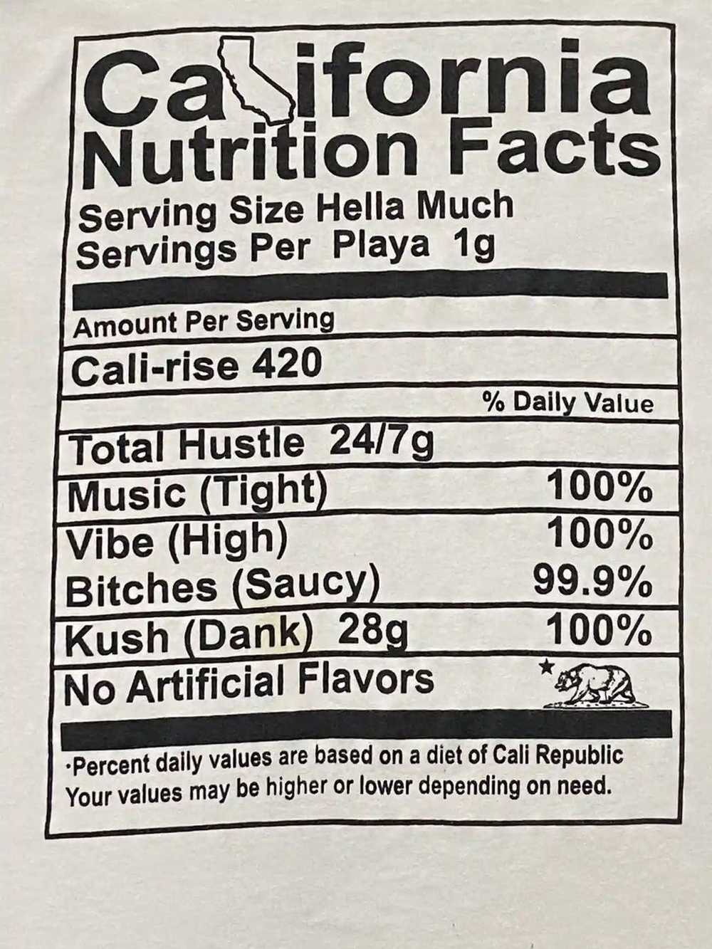 Vintage Vintage California Nutrition Facts - image 4