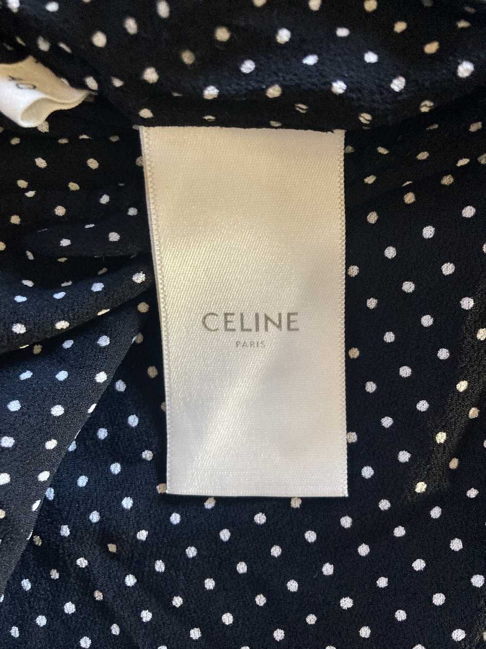 Celine Celine Hedi Slimane Polka Dot Viscose Shirt - image 7