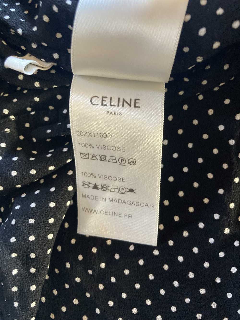 Celine Celine Hedi Slimane Polka Dot Viscose Shirt - image 8