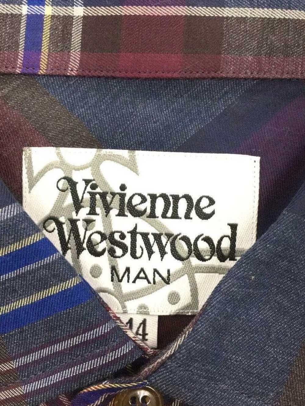 Vivienne Westwood Plaid Orb Button Shirt - image 4