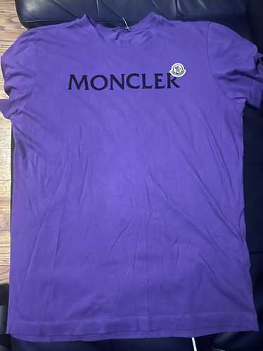 Moncler Purple Flocked T-Shirt