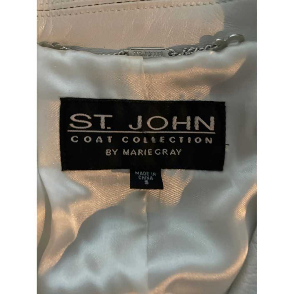 St John Leather trench coat - image 8