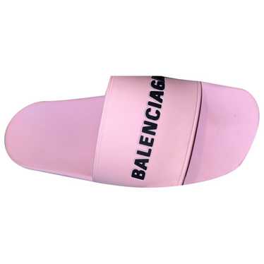 Balenciaga Leather flip flops - image 1