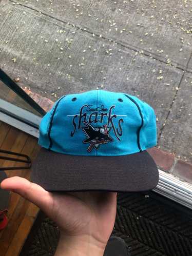 Men's San Jose Sharks Mitchell & Ness Teal Vintage Hat Trick Snapback Hat