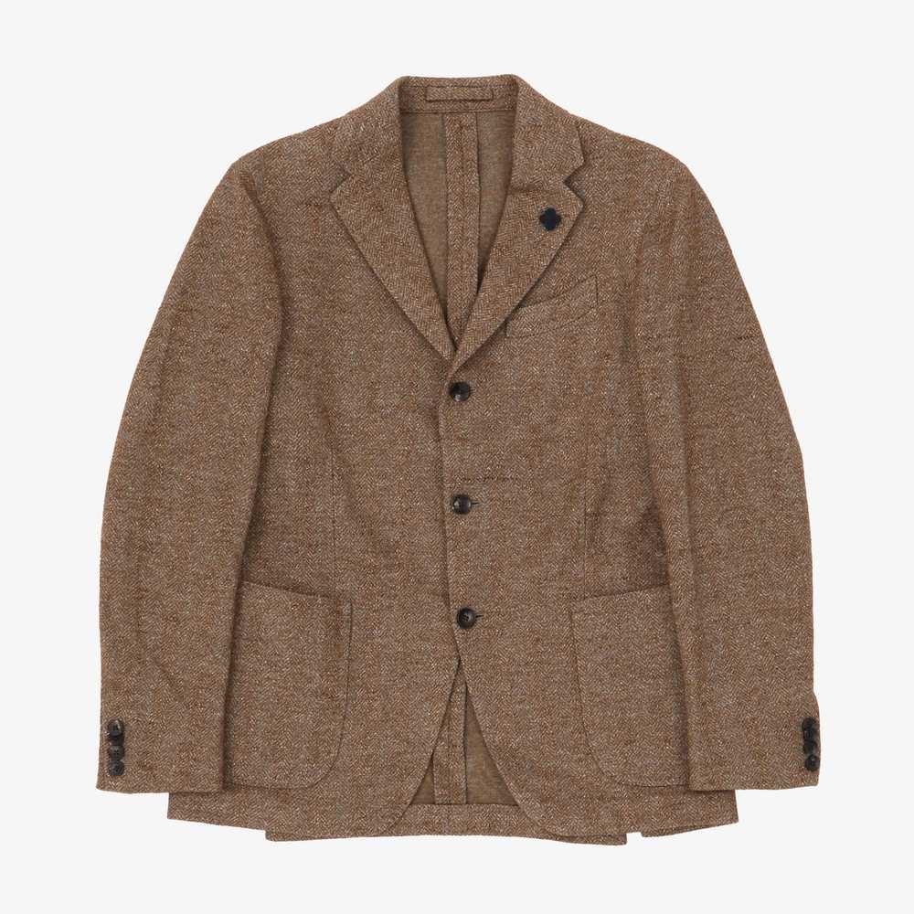 Lardini Wool Blend HB Blazer - image 1