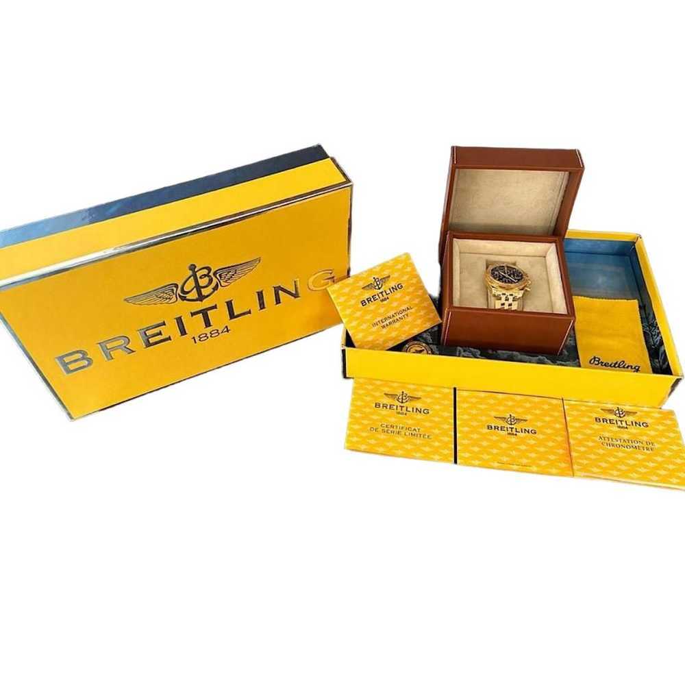 Breitling Chronomat yellow gold watch - image 3