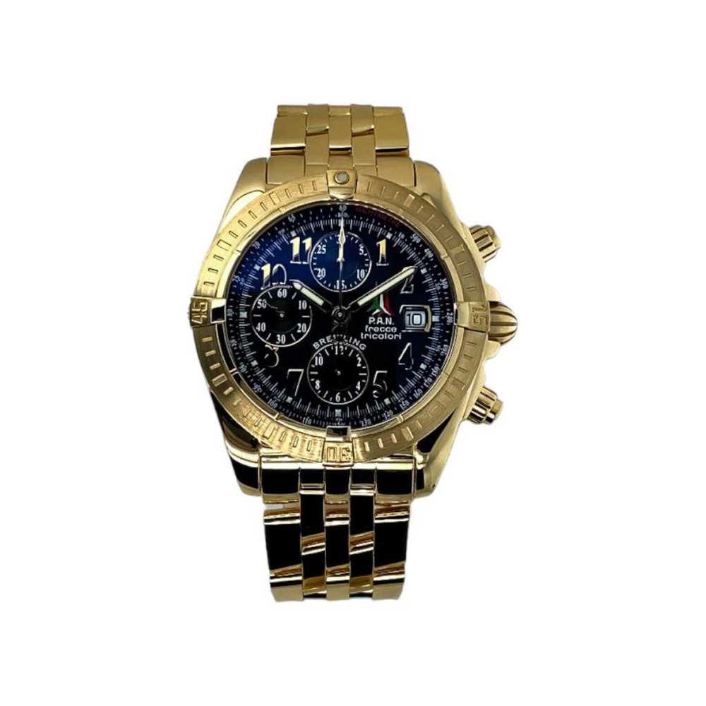 Breitling Chronomat yellow gold watch - image 4