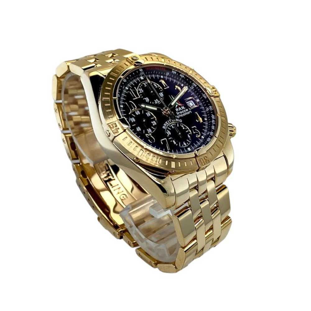 Breitling Chronomat yellow gold watch - image 5