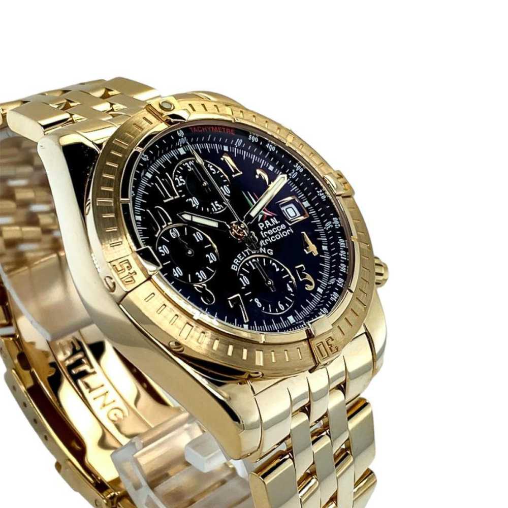 Breitling Chronomat yellow gold watch - image 6