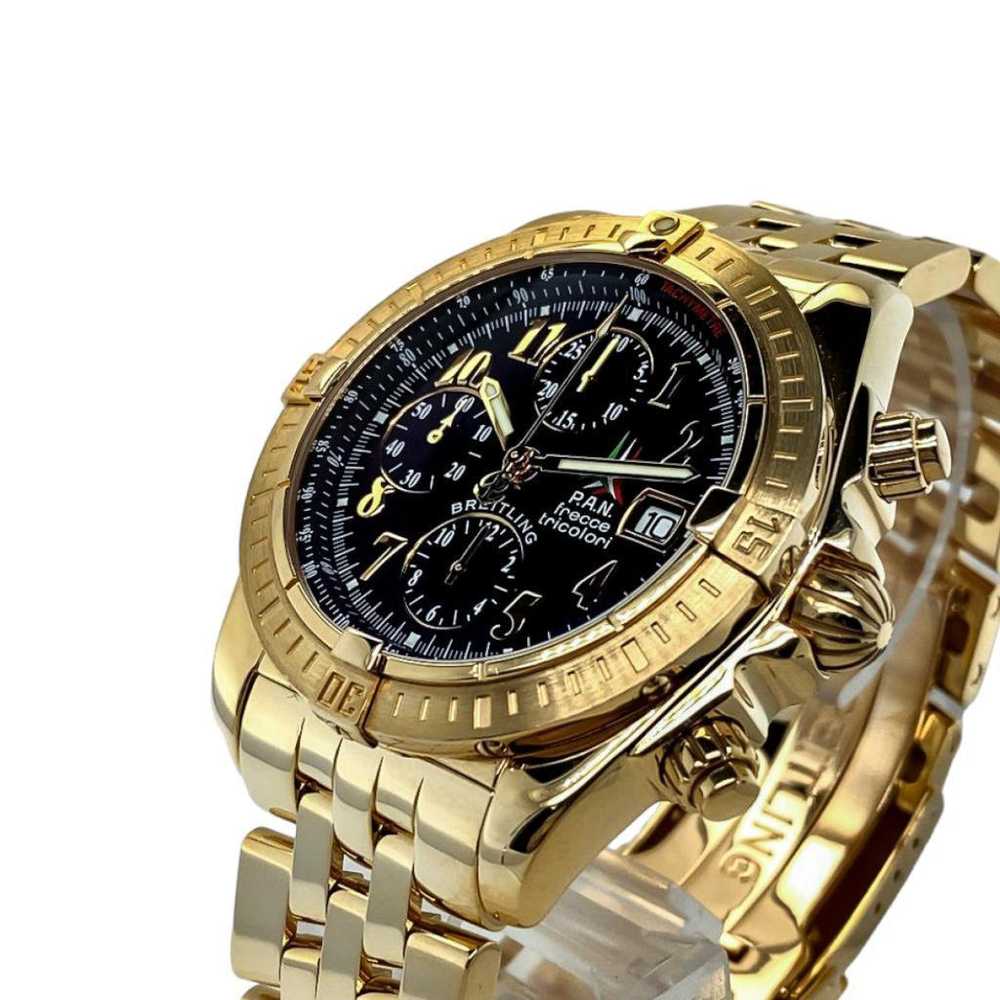 Breitling Chronomat yellow gold watch - image 7