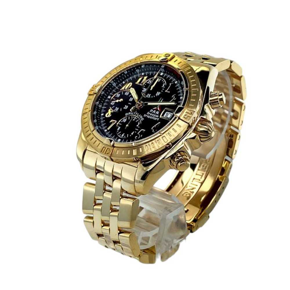 Breitling Chronomat yellow gold watch - image 8