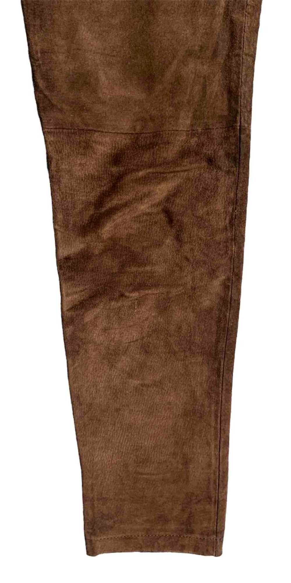 Leather trousers - Vintage Naf-Naf leather pants … - image 4