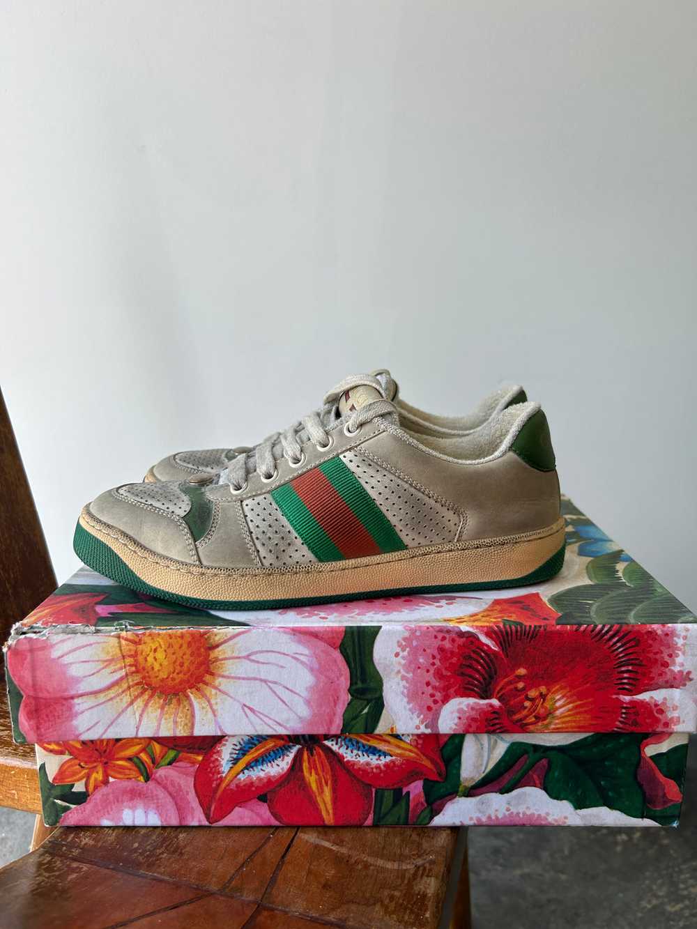 Authenticated Gucci Screener Sneakers - image 1