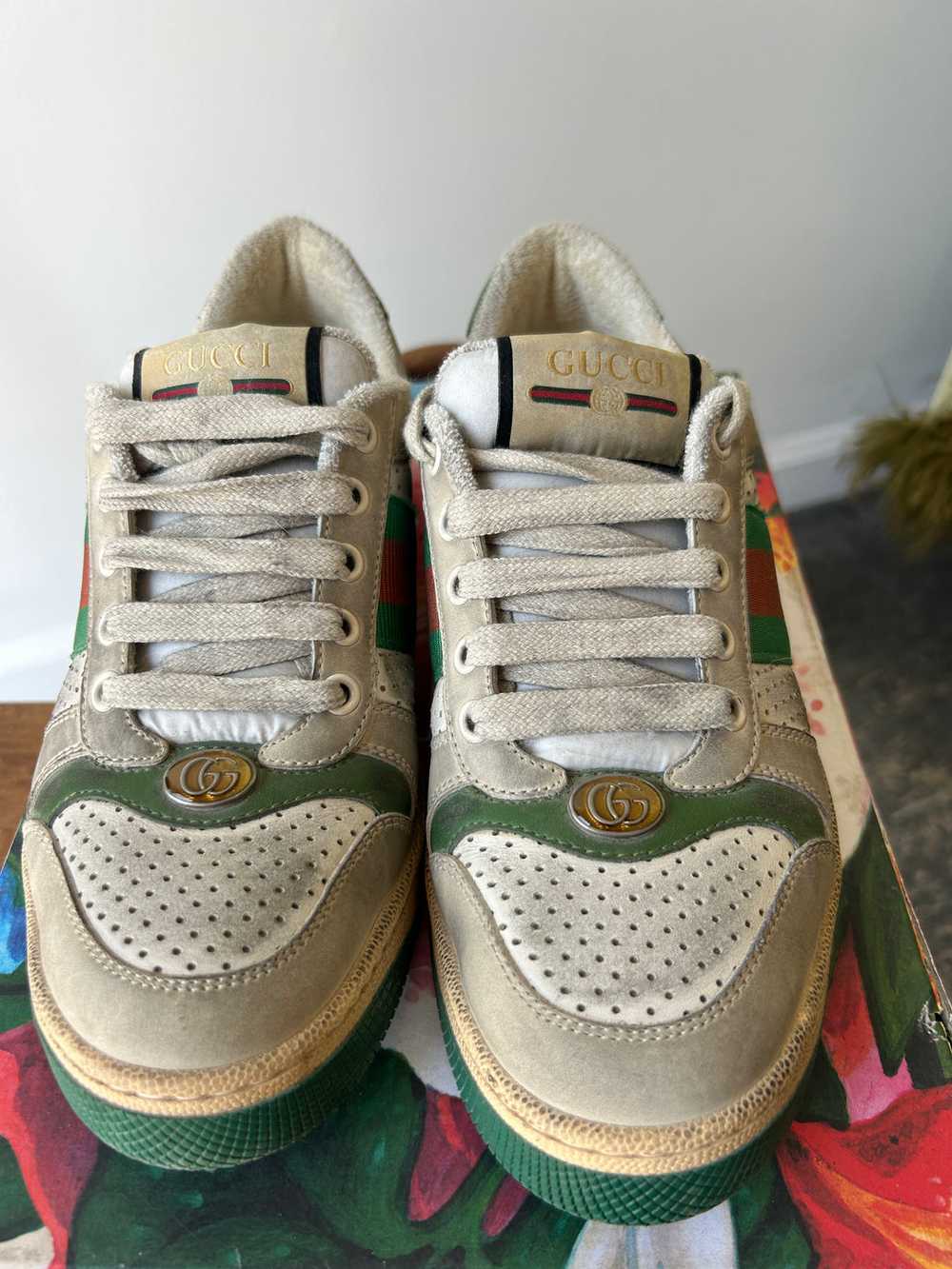 Authenticated Gucci Screener Sneakers - image 2