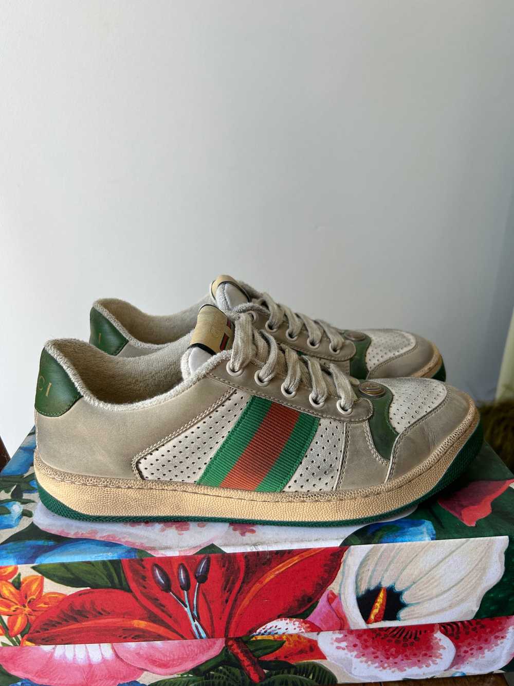 Authenticated Gucci Screener Sneakers - image 3