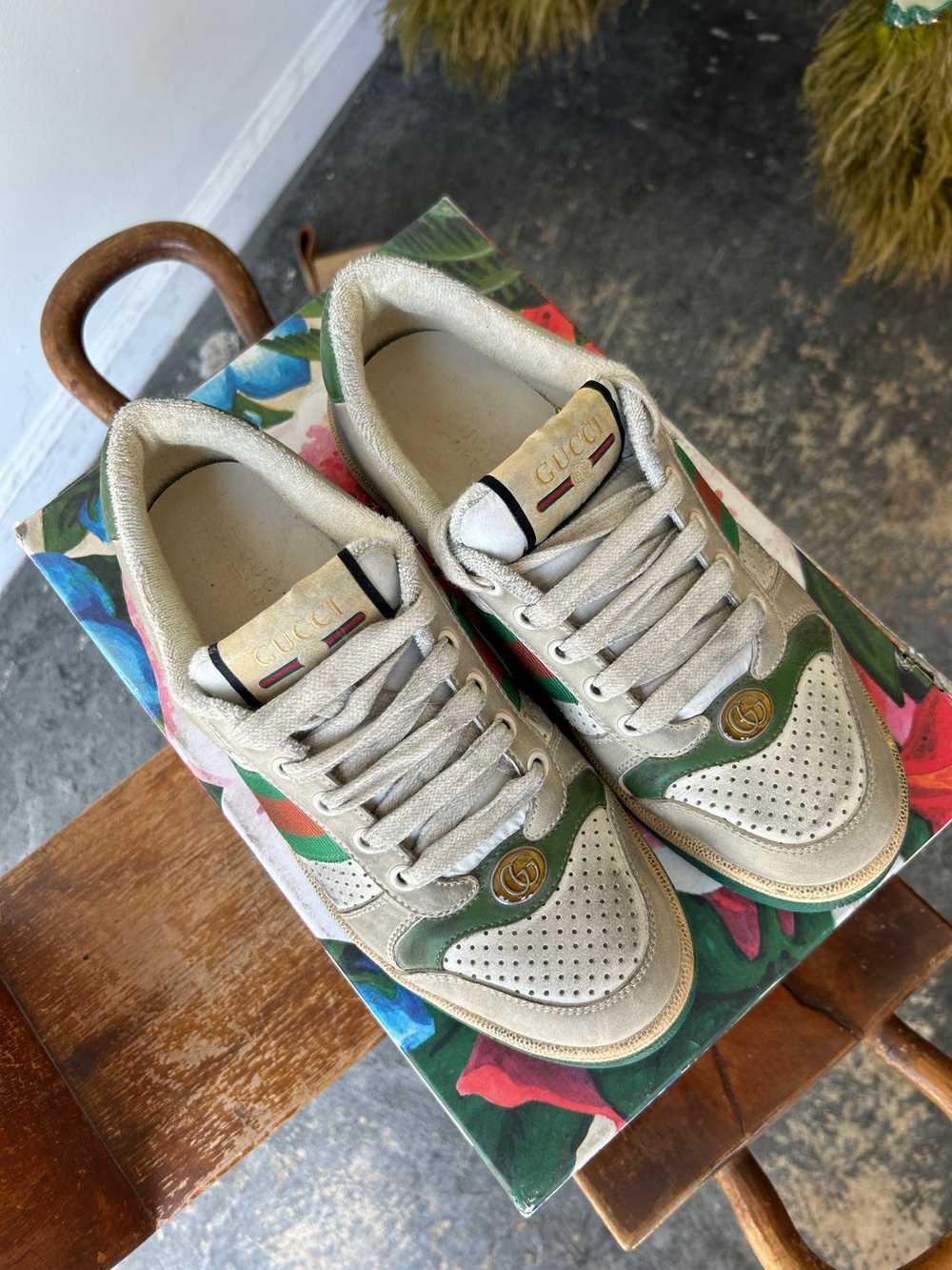 Authenticated Gucci Screener Sneakers - image 4