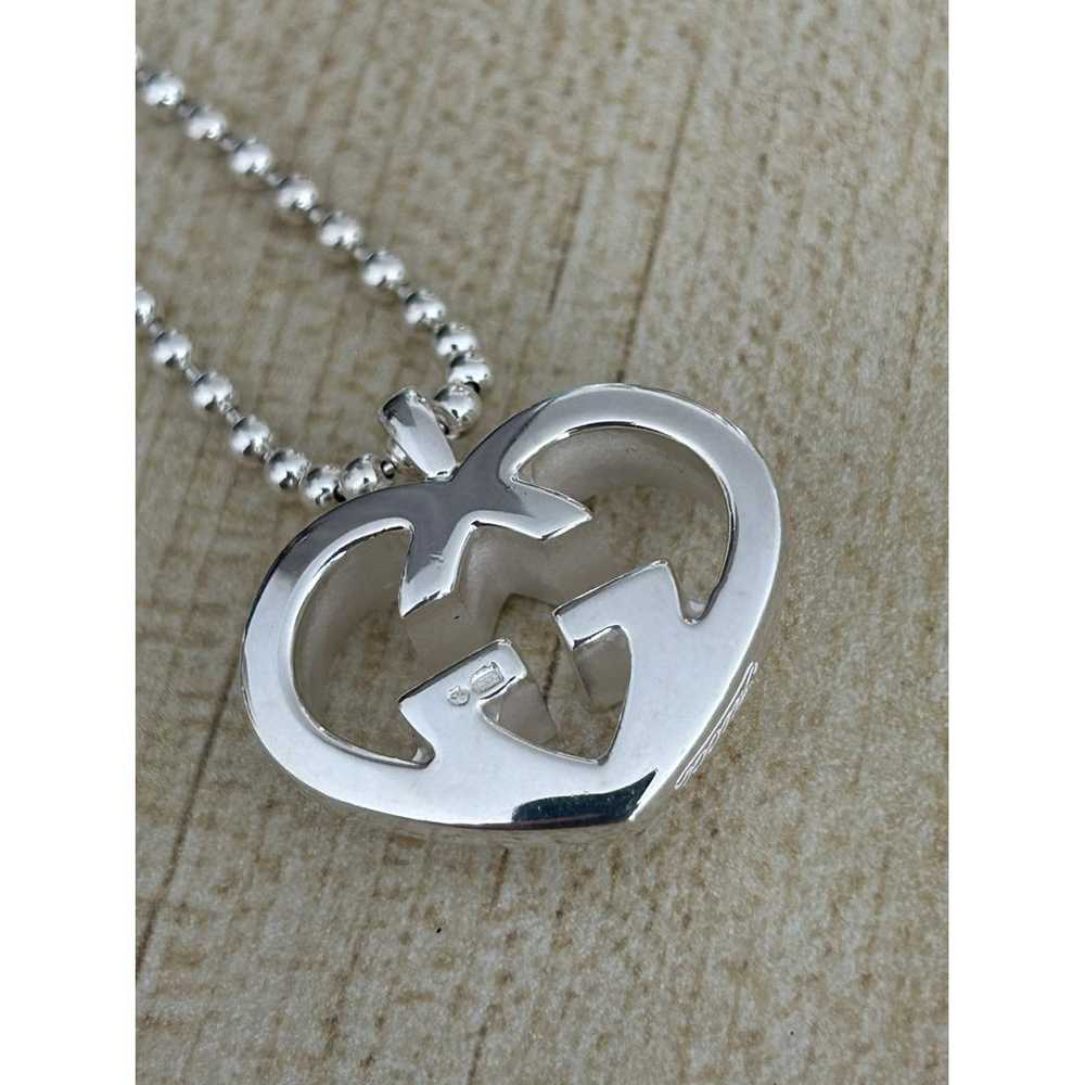 Gucci Gg Running silver necklace - image 3