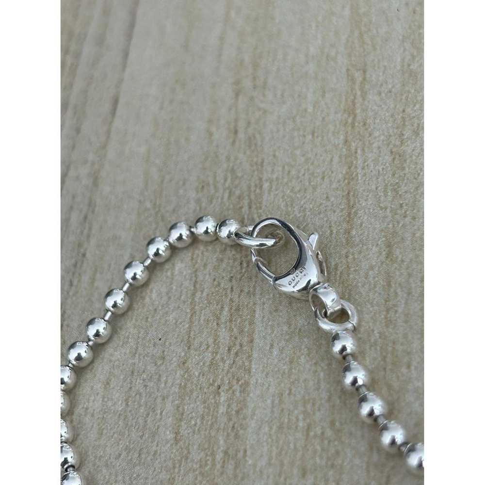 Gucci Gg Running silver necklace - image 4