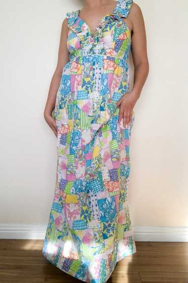 Lilly Pulitzer Pastels Baby Doll Maxi Dress