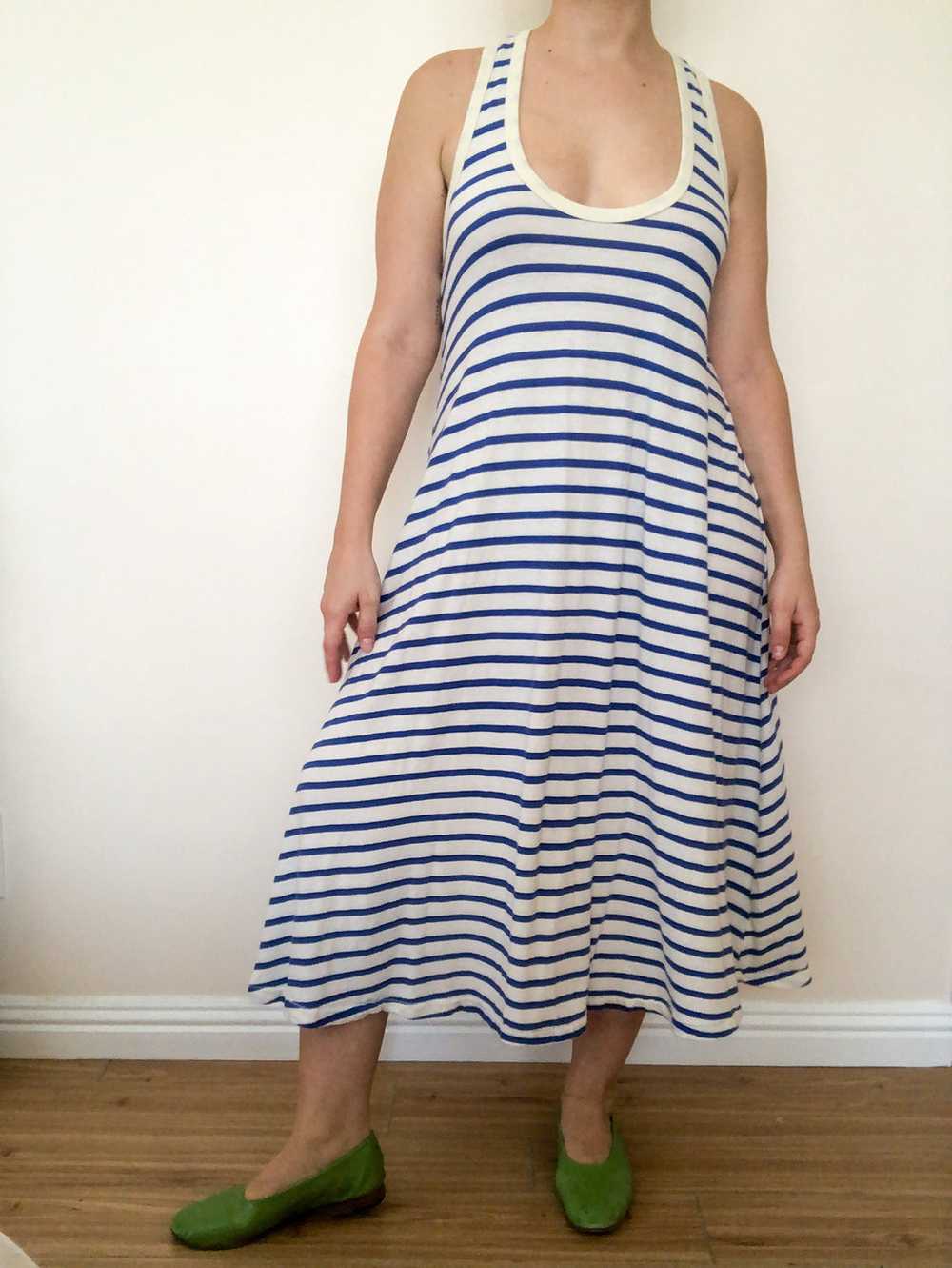 The Great Swing Stripe Tank Dress - image 1