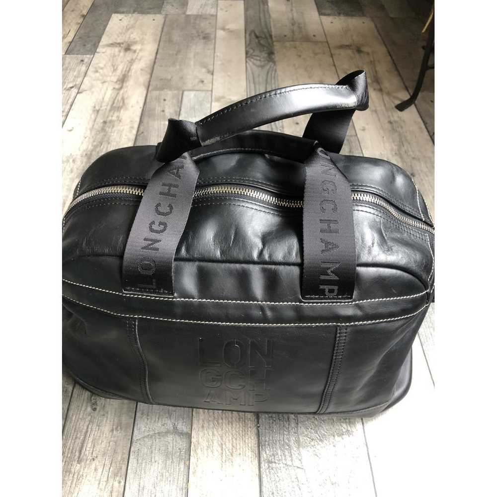 Longchamp Leather travel bag - image 5