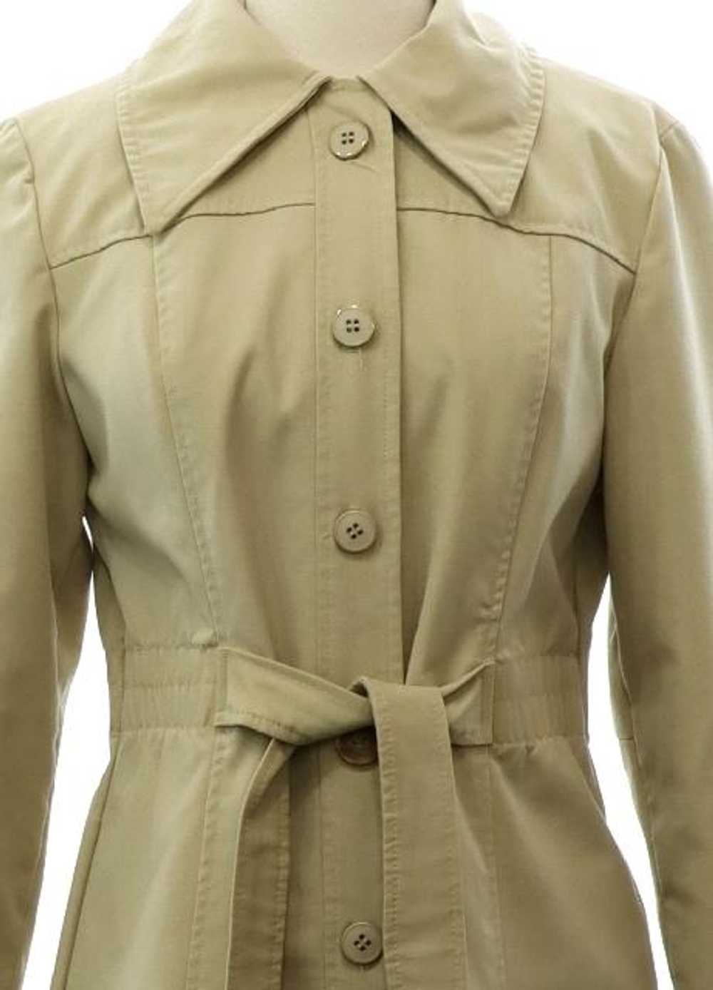 1970's Womens Mod Overcoat Trenchcoat Jacket - image 2