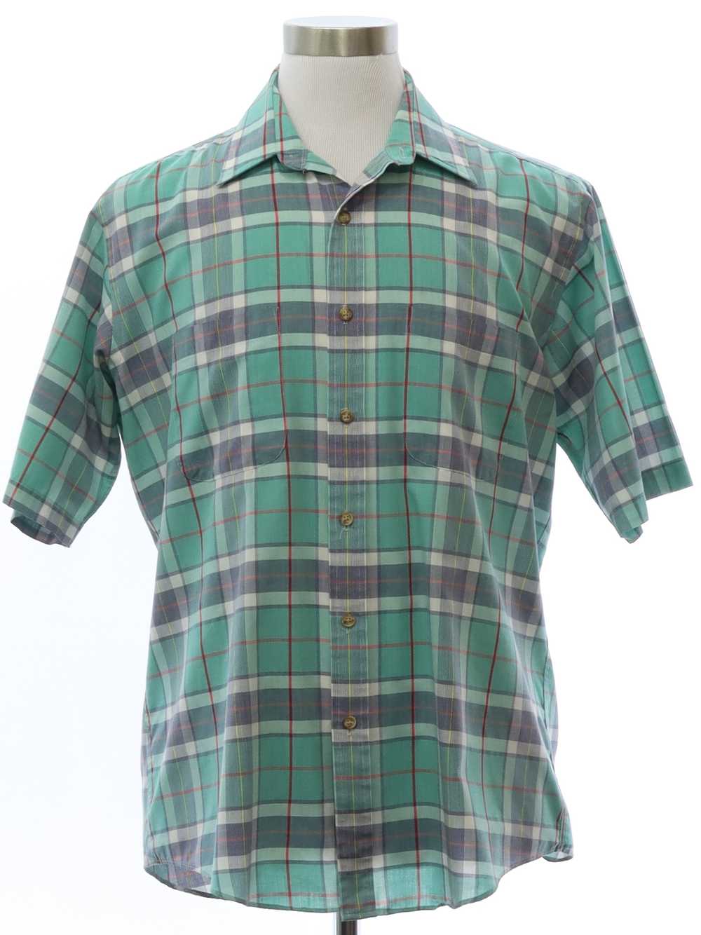 1980's Mervyns Mens Collection Mens Totally 80s Plaid… - Gem