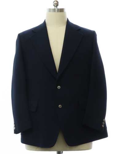 1970's Mavest Mens Midnight Blue Disco Blazer Spor