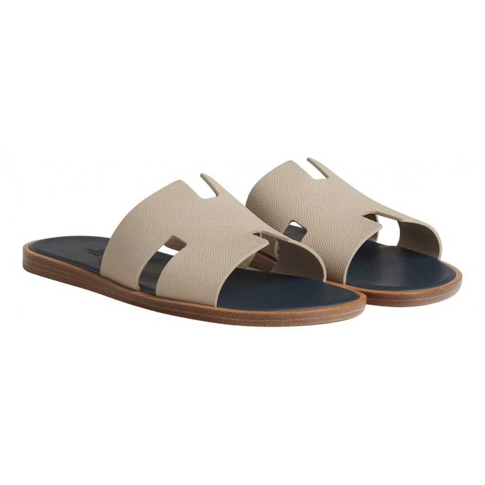 Hermès Izmir leather sandals - image 1