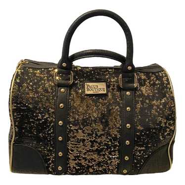 Pauls Boutique, Bags, Pauls Boutique Black Laser Cut Top Zip Double  Handle Tote Shoulder Bag