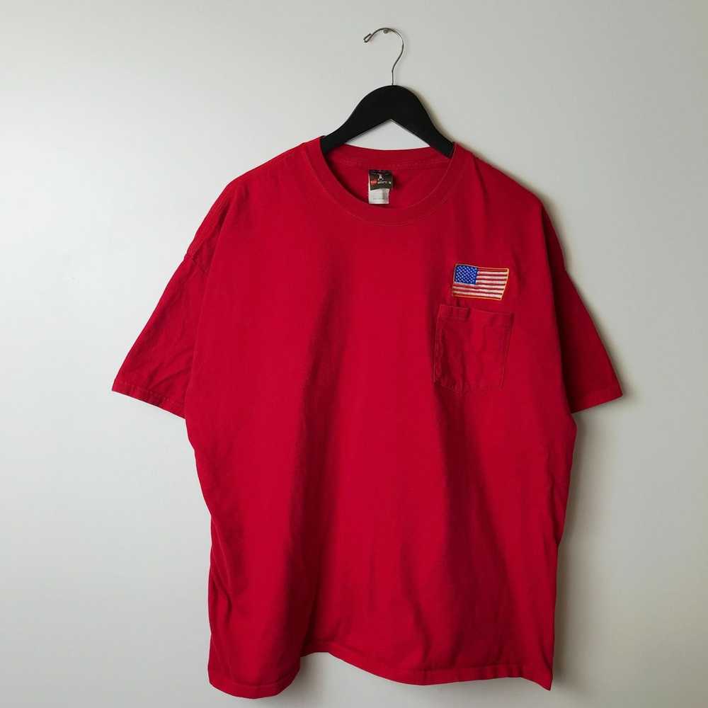 Hanes × Streetwear × Vintage 00s Vintage Red Shir… - image 11