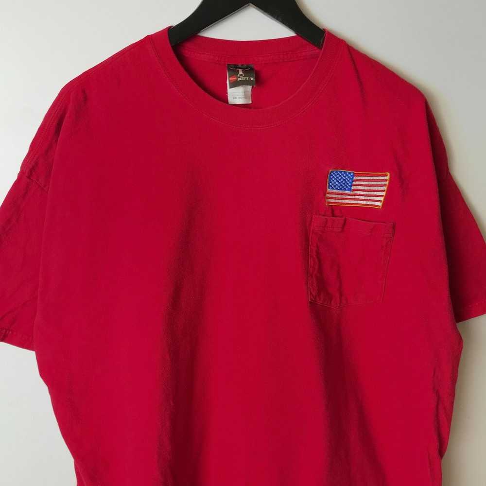 Hanes × Streetwear × Vintage 00s Vintage Red Shir… - image 12