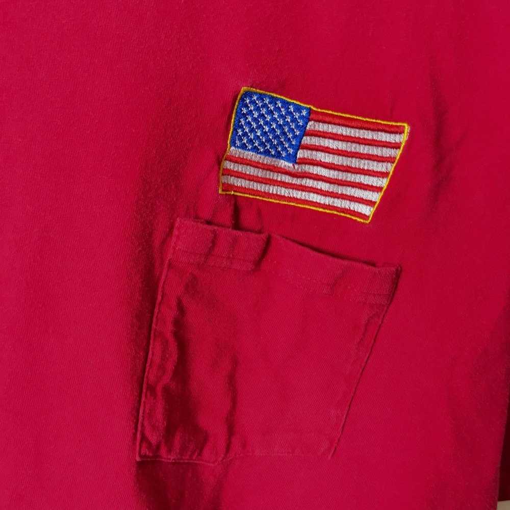 Hanes × Streetwear × Vintage 00s Vintage Red Shir… - image 4