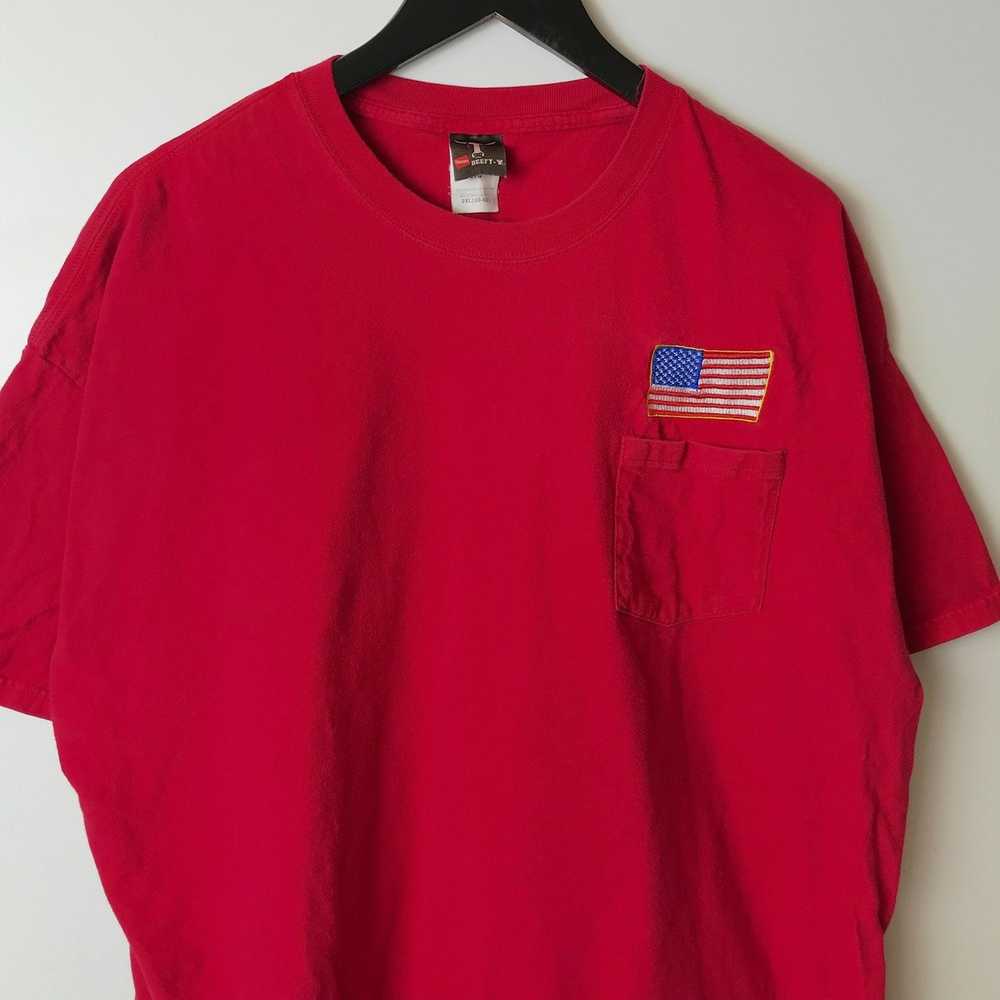 Hanes × Streetwear × Vintage 00s Vintage Red Shir… - image 7