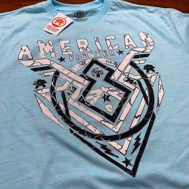 Designer NEW AMERICAN FIGHTER OAKVIEW BLUE T-SHIRT