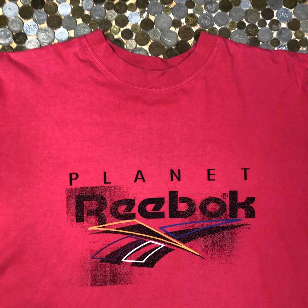 Reebok × Vintage Reebok planet vintage spellout l… - image 2